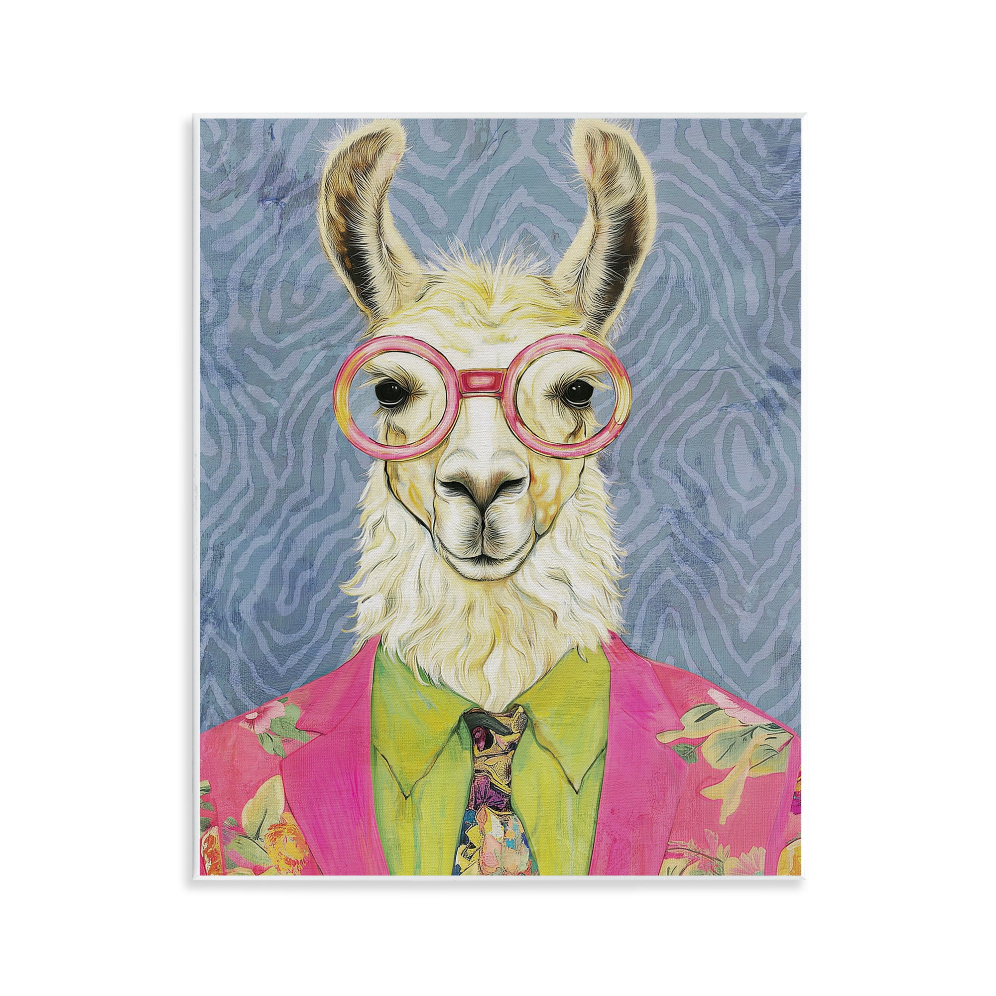 Stupell Industries Bright Gaze Llama Wall Plaque Art, design by Svetlana Aleynikova