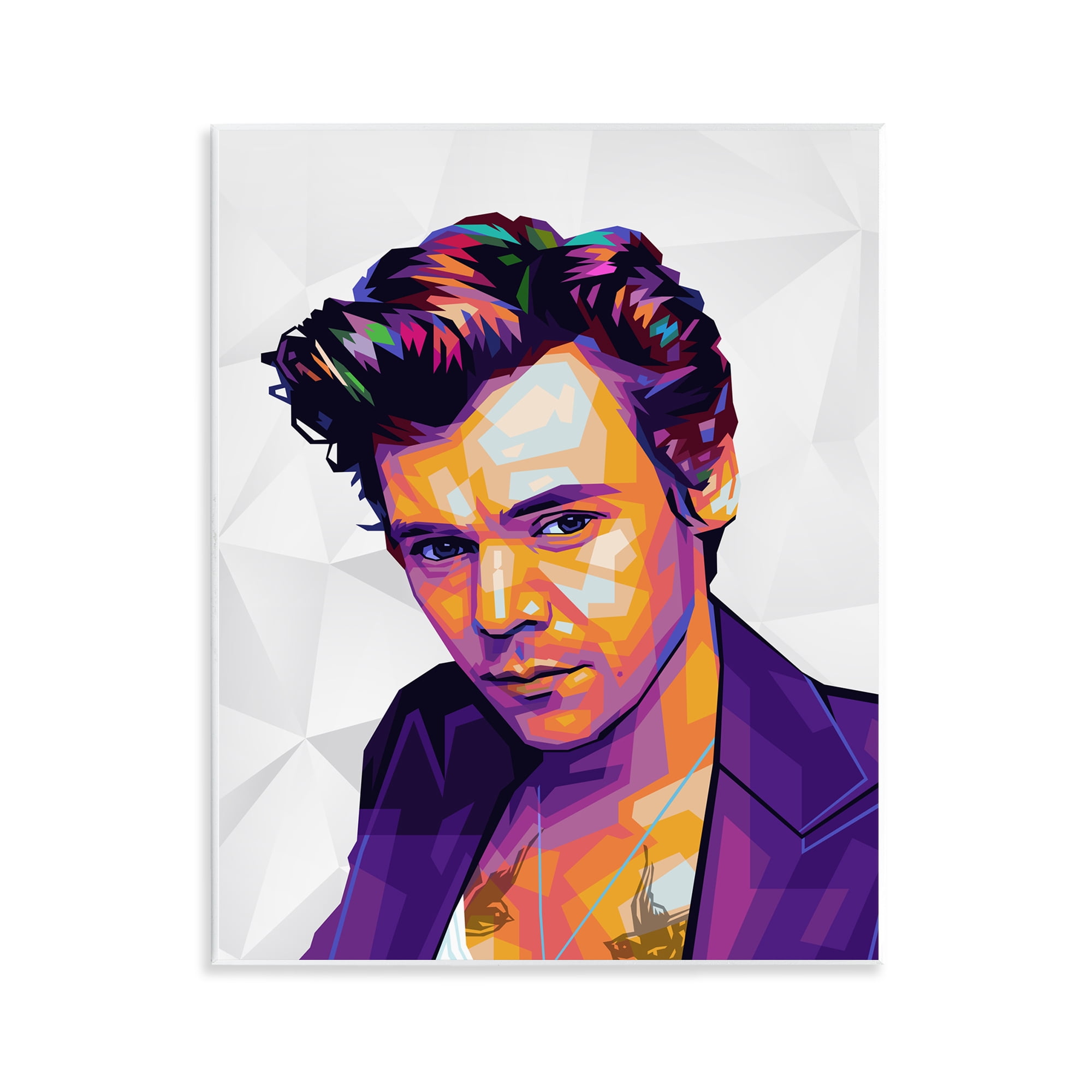 Stupell Industries Bright Hued Harry People Painting Unframed Art Print Wall Art, 11 x 14
