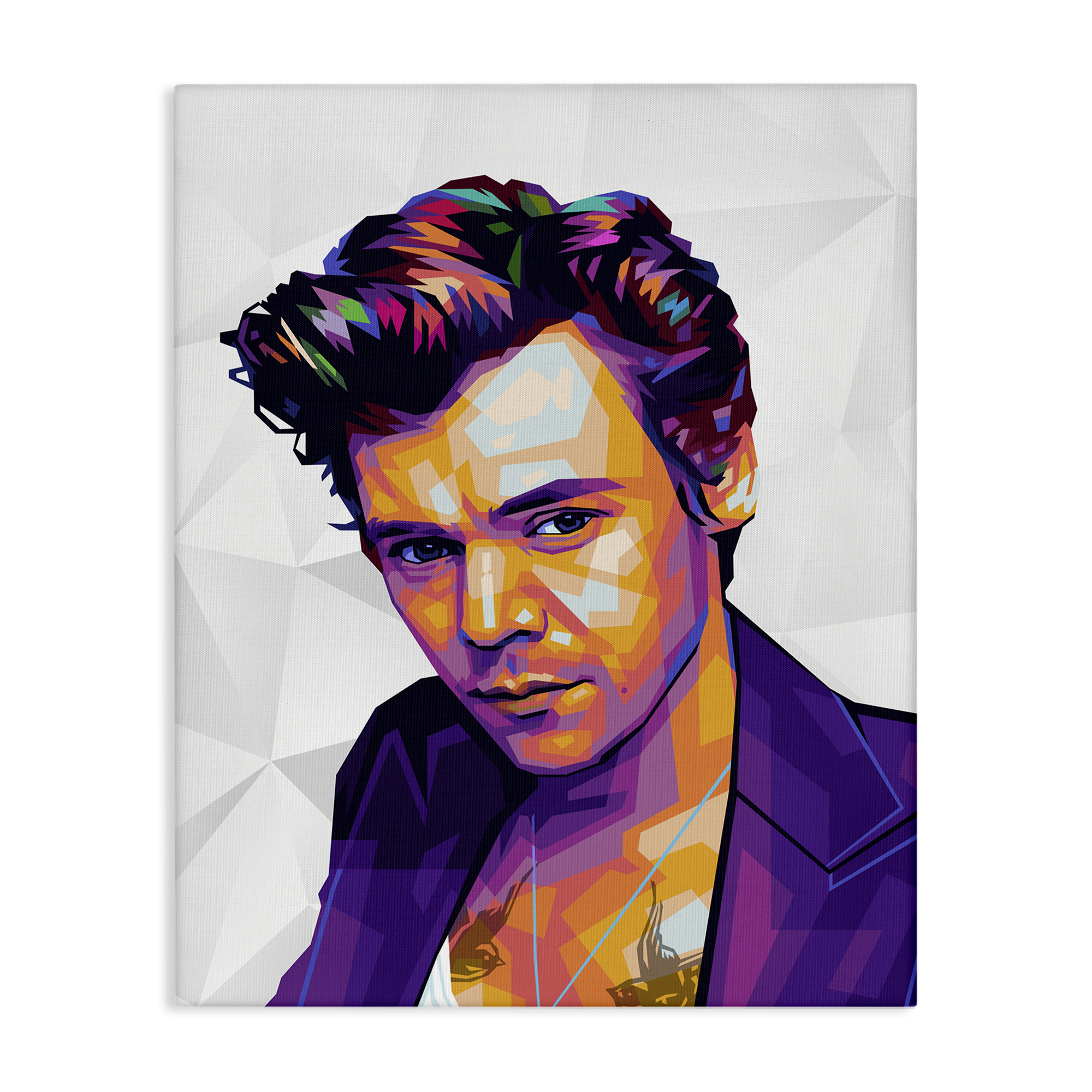 Stupell Industries Bright Hued Harry People Painting Wrapped Canvas Art Print Wall Art, 16 x 20