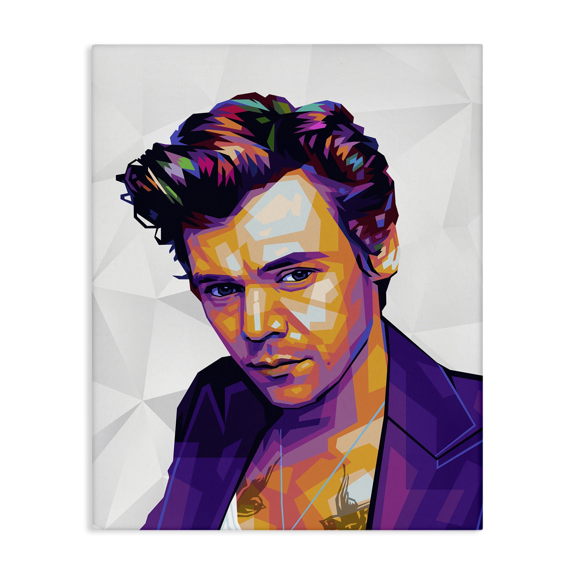 Stupell Industries Bright Hued Harry People Painting Wrapped Canvas Art Print Wall Art, 36 x 48