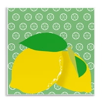 Stupell Industries Bright Lemon Fruit Food & Beverage Painting Unframed Art Print Wall Art, 12 x 12