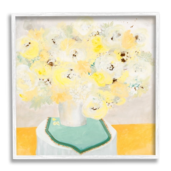 Stupell Industries Bright Modern Flower Blossoms Bouquet Collage Painting , 12 x 12, Design by Ruth Fromstein
