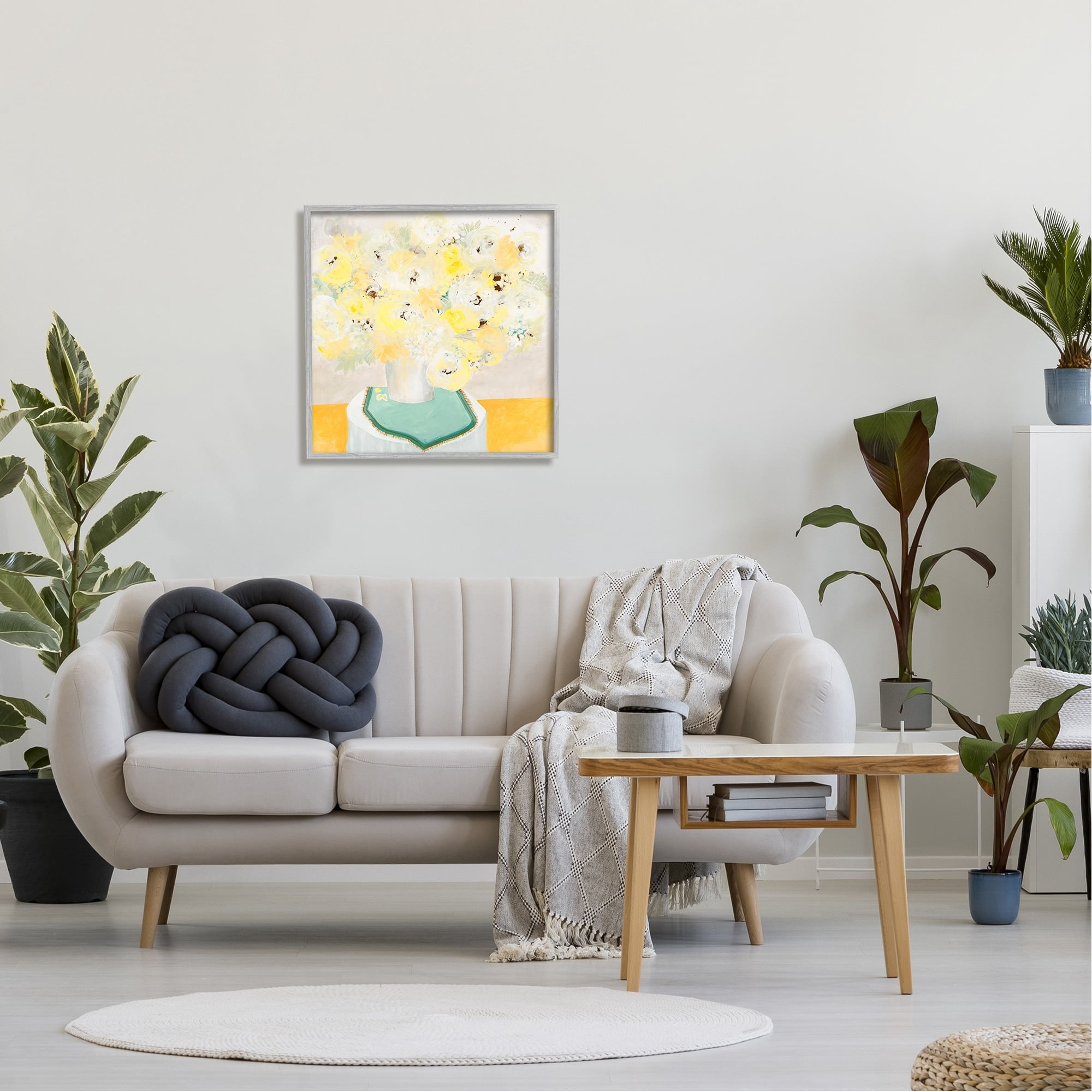 Stupell Industries Bright Modern Flower Blossoms Bouquet Collage Painting , 24 x 24, Design by Ruth Fromstein