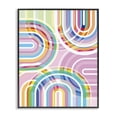 thumbnail image 1 of Stupell Industries Modern Bright Playful Rainbow Arches Black Framed Giclee Art, 11 x 14, by Amber Sterling, 1 of 8
