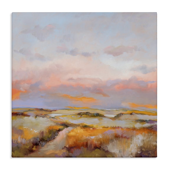 Stupell Industries Farmhouse Bright Sun Bleached Meadow Canvas Art, 17 x 17, by Odile