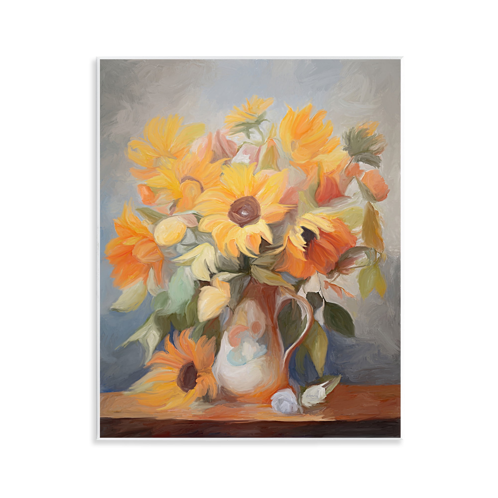 Stupell Industries Bright Sunflower Medley Botanical & Floral Painting Unframed Art Print Wall Art, 11 x 14