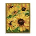 thumbnail image 1 of Stupell Industries Bright Sunny Sunflowers Botanical & Floral Painting Gold Floater Framed Art Print Wall Art, 17 x 21, 1 of 10
