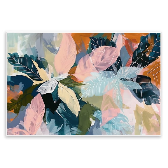 Stupell Industries Bright Tropical Oasis Leaves Wall Plaque Art design by Elara Yasna, 13 x 19