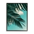 thumbnail image 1 of Stupell Industries Bright Tropical Palm Tree Leaves Against Blue Sky Framed Wall Art, 24 x 30, Design by Amy Brinkman, 1 of 5
