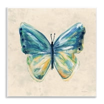Stupell Industries Bright Watercolor Butterfly Animals Painting Unframed Art Print Wall Art, 12 x 12
