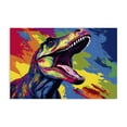 thumbnail image 1 of Stupell Industries Contemporary Brightly Colored Dinosaur Canvas Art, 30 x 20, by Creative Studio, 1 of 8