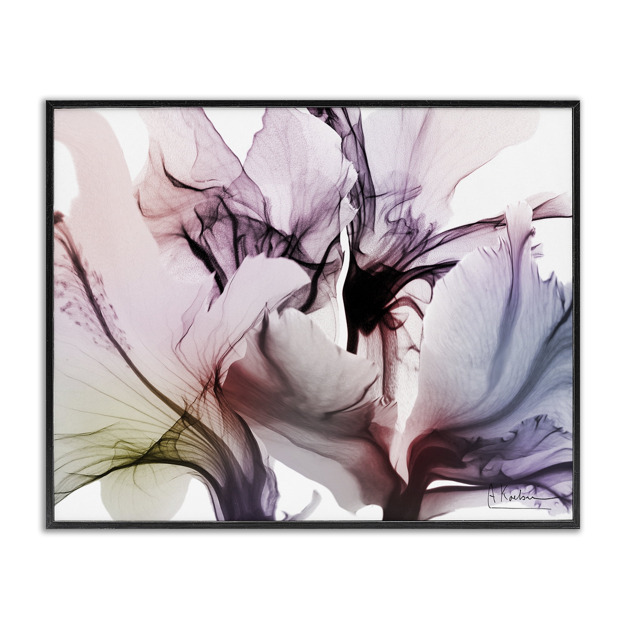 Stupell Industries Brilliant Song Flower Petals Black Framed Giclee Art, design by Albert Koetsier