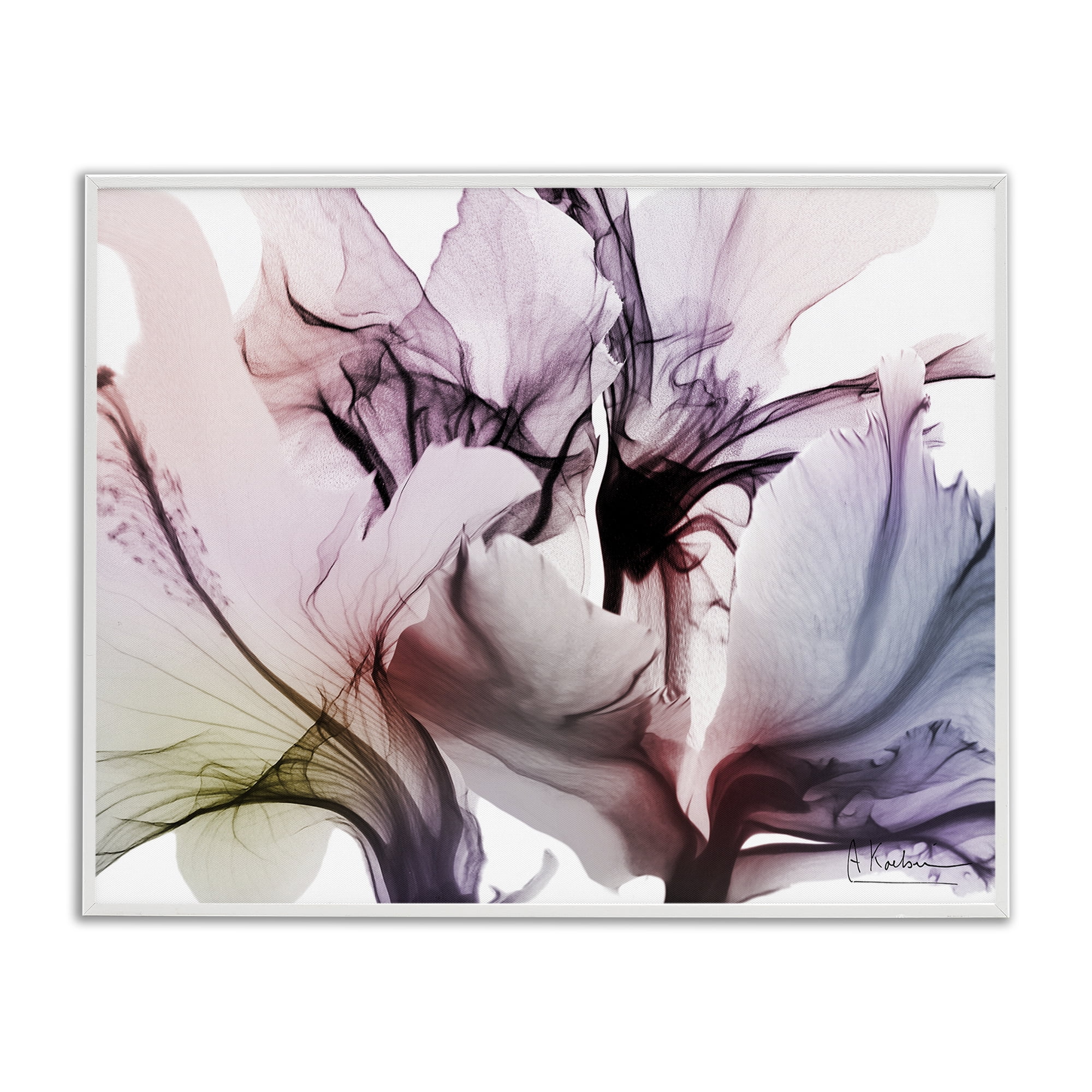 Stupell Industries Brilliant Song Flower Petals White Framed Giclee Art, design by Albert Koetsier