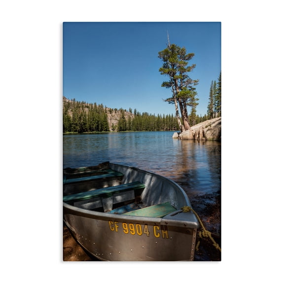 Stupell Industries Bring It Back Docked Boat Canvas Wall Art, design by Jon Evan