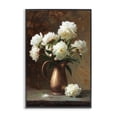 thumbnail image 1 of Stupell Industries Victorian Bronze Vase Peonies Black Framed Giclee Art, 12 x 18, by Petals Prints Design, 1 of 8