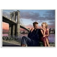 thumbnail image 1 of Stupell Industries Brooklyn Bridge Vintage Hollywood Movie Star Classic Illustration Wall Plaque by Jadei Graphics, 1 of 3