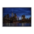 thumbnail image 1 of Stupell Industries Rustic Lodge Brooklyn Bridge at Night Black Framed Giclee Art, 18 x 12, by Tim West, 1 of 8