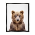 thumbnail image 1 of Stupell Industries Brown Bear Portrait Animals & Insects Painting Black Floater Framed Art Print Wall Art, 25 x 31, 1 of 9