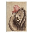 thumbnail image 1 of Stupell Industries Brown Bear in Hat Animals & Insects Painting Unframed Art Print Wall Art, 13 x 19, 1 of 7