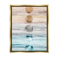 thumbnail image 1 of Stupell Industries Brown & Blue Gradient Circles Abstract Painting Gold Floater Framed Art Print Wall Art, 1 of 6