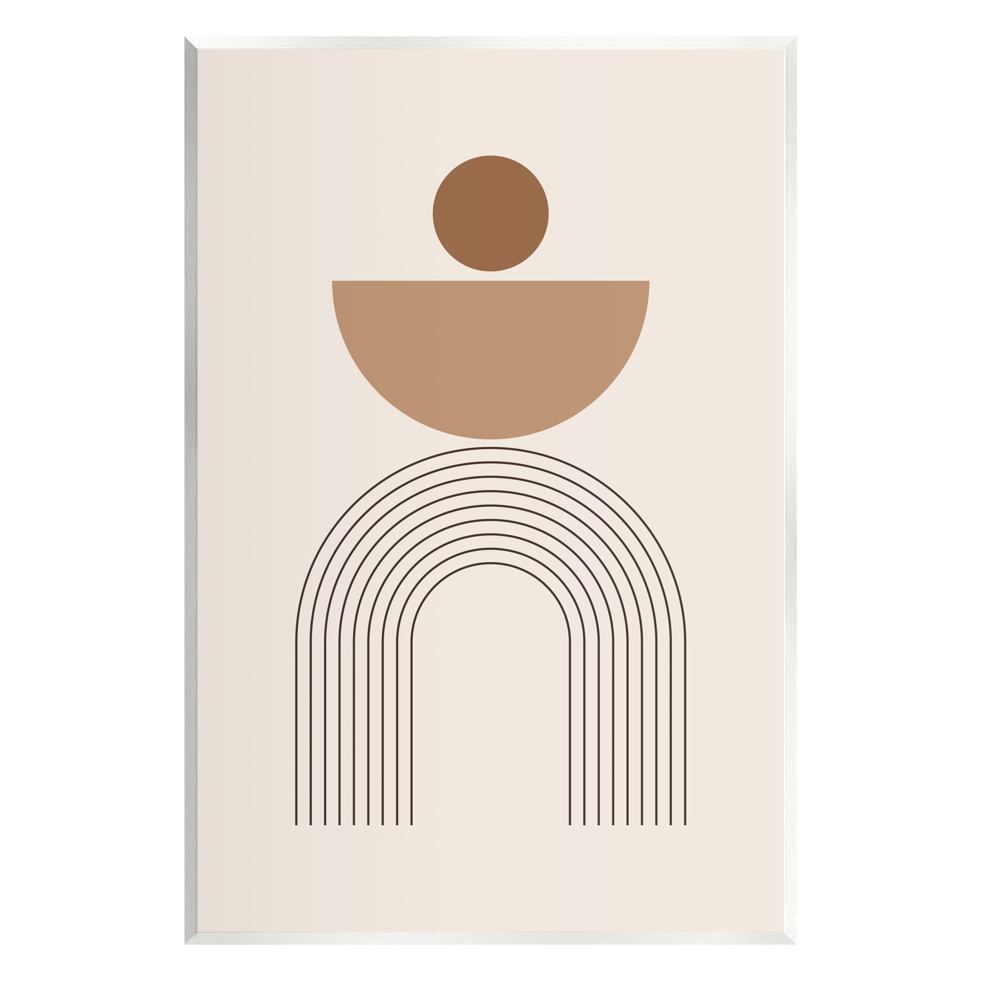Stupell Industries Brown Boho Arch Abstract Painting Unframed Art Print Wall Art, 10 x 15
