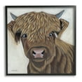 thumbnail image 1 of Stupell Industries Brown Cattle Farm Animal Portrait Painting Black Framed Art Print Wall Art, Design by Ashley Justice, 1 of 7