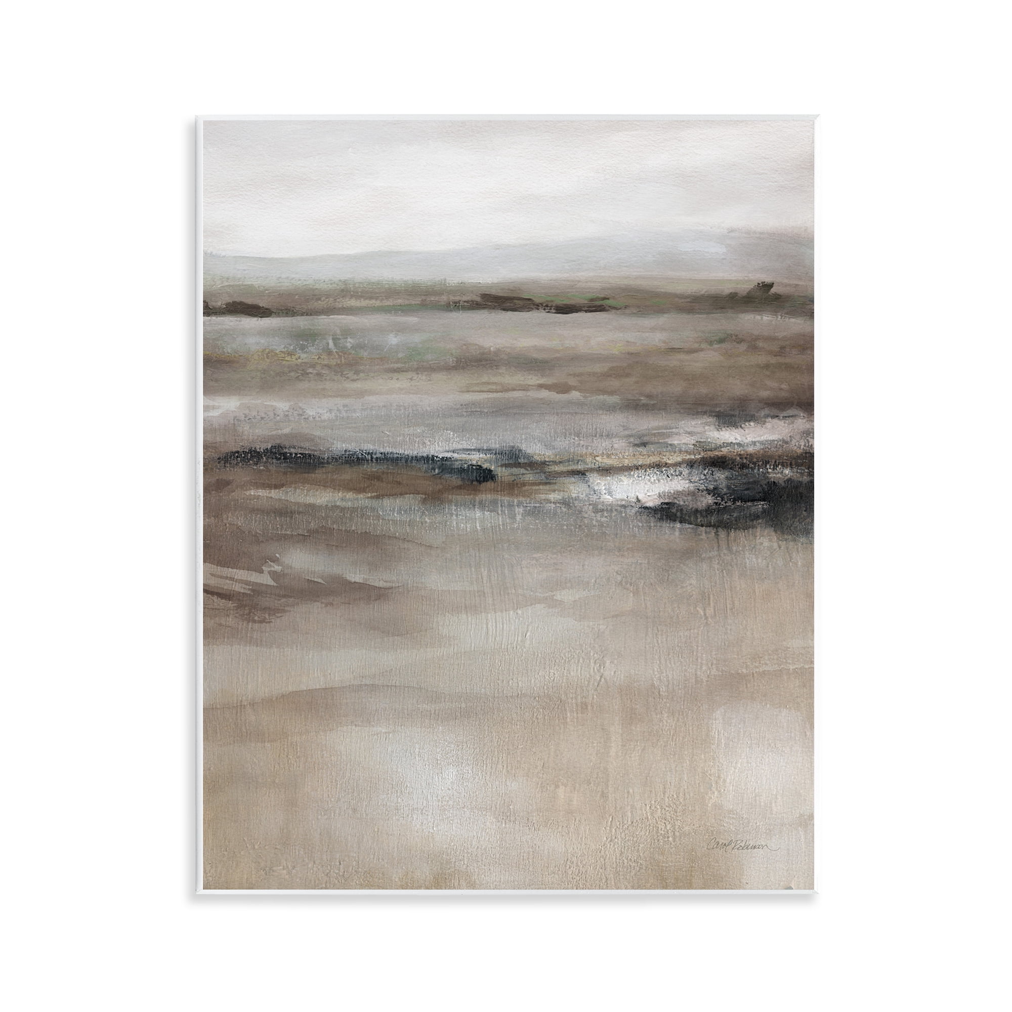 Stupell Industries Brown Desert Abstraction Abstract Painting Unframed Art Print Wall Art, 11 x 14