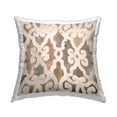 thumbnail image 1 of Stupell Industries Brown Earthy Geometric Pattern Printed Throw Pillow Design by Flora Kouta, 1 of 4