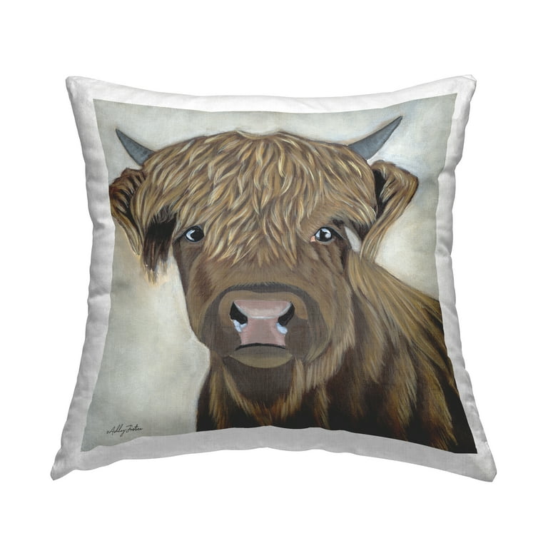 Stupell Industries Brown Farm Cattle Calf Rural Animal Design by