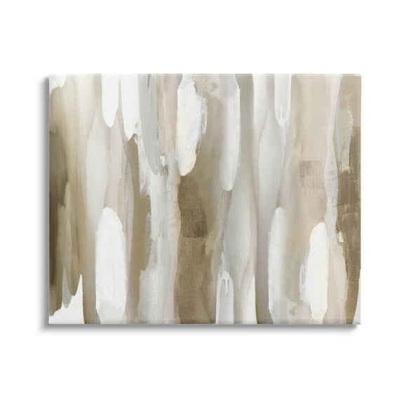 Stupell Industries Brown Fluid Shapes Arrangement Graphic Art Gallery Wrapped Canvas Print Wall Art, Design by Jackie Hanson