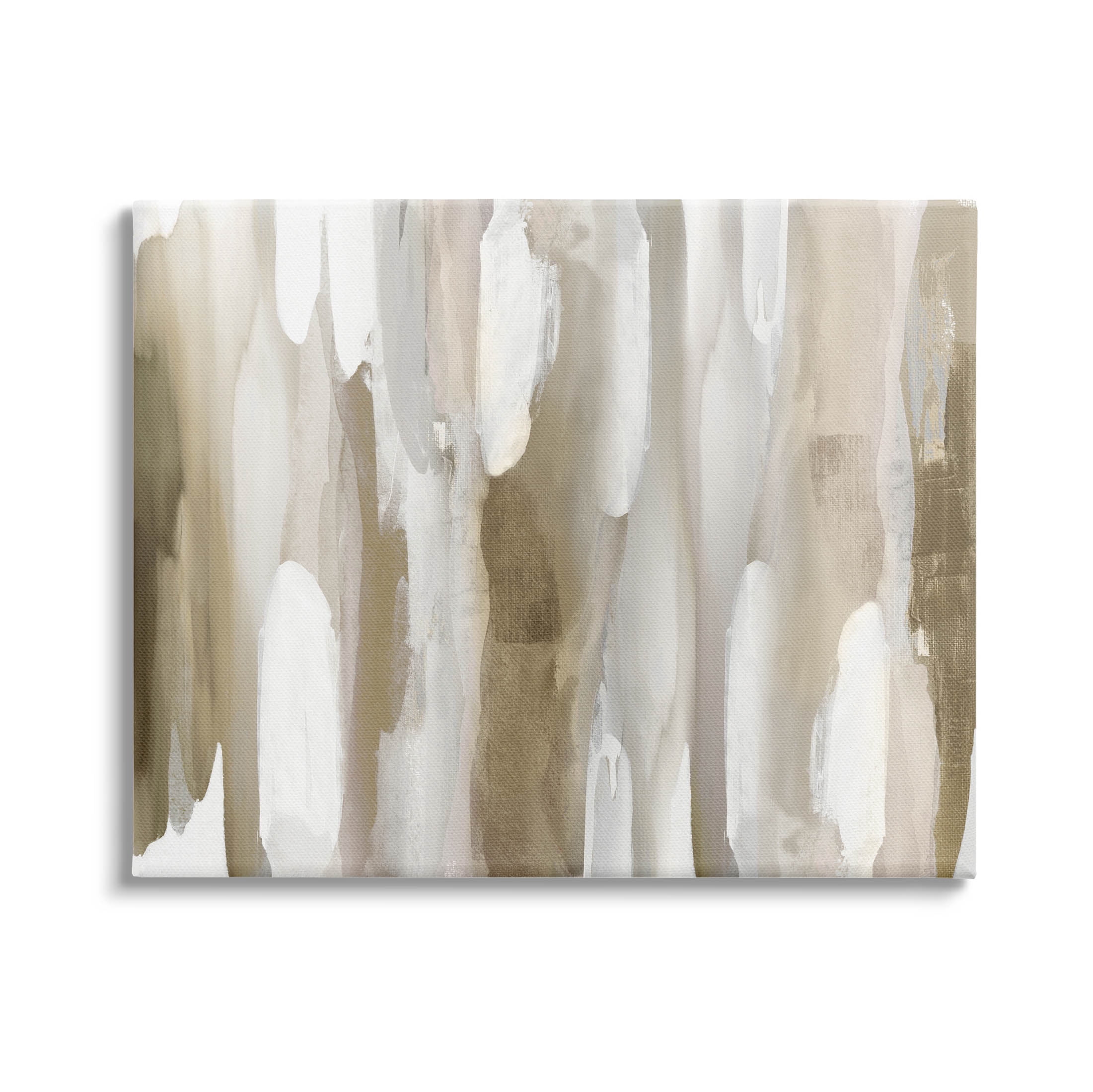 Stupell Industries Brown Fluid Shapes Arrangement Graphic Art Gallery Wrapped Canvas Print Wall Art, Design by Jackie Hanson