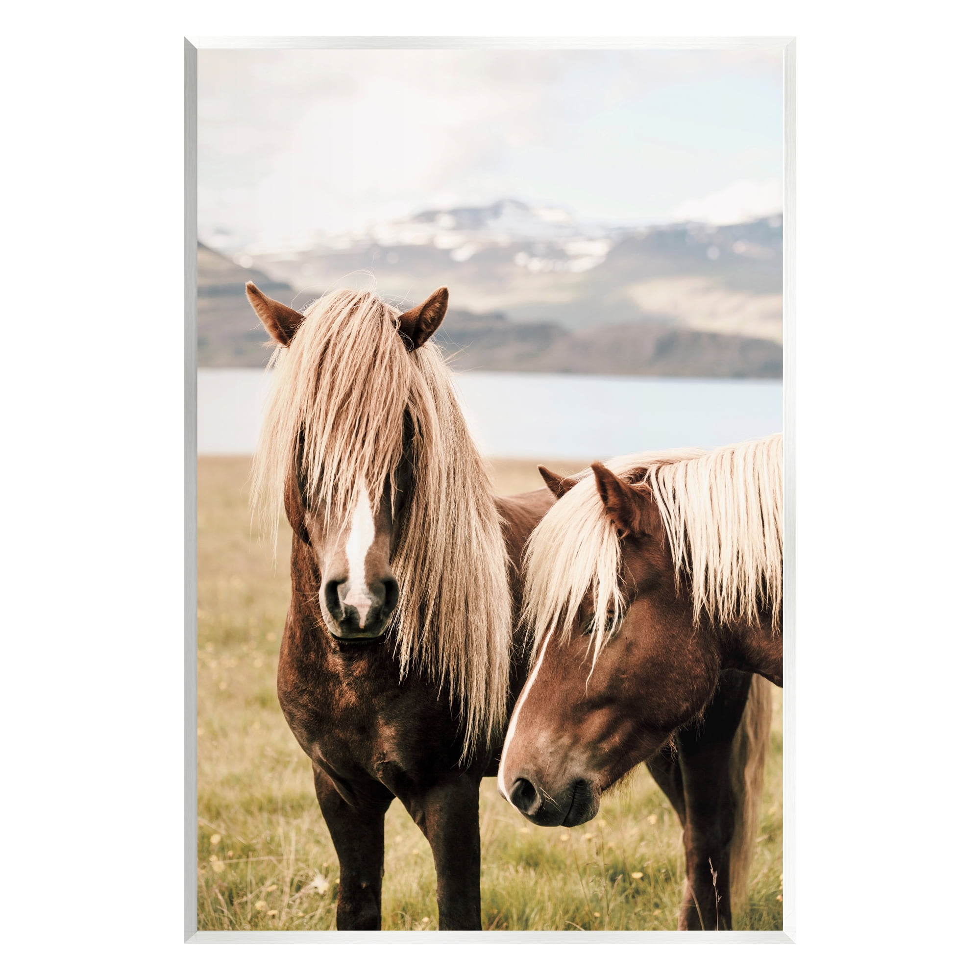 Stupell Industries Brown Horse Duo Animals & Insects Photography Unframed Art Print Wall Art, 10 x 15