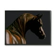 thumbnail image 1 of Stupell Industries Brown Horse Portrait Animals & Insects Painting Black Framed Art Print Wall Art, 14 x 11, 1 of 8