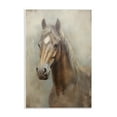 thumbnail image 1 of Stupell Industries Brown Horse Visage Animals & Insects Painting Unframed Art Print Wall Art, 13 x 19, 1 of 8
