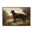 thumbnail image 1 of Stupell Industries Traditional Brown Lab By The River Black Framed Giclee Art, 18 x 12, by Petals Prints Design, 1 of 8