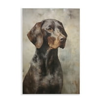 Stupell Industries Brown Labrador Visage Animals & Insects Painting Unframed Art Print Wall Art, 10 x 15