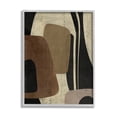 thumbnail image 1 of Stupell Industries Brown Retro Abstraction Abstract Painting Gray Framed Art Print Wall Art, 16 x 20, 1 of 9