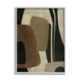 thumbnail image 1 of Stupell Industries Brown Retro Abstraction Abstract Painting Gray Framed Art Print Wall Art, 24 x 30, 1 of 9