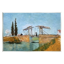 Stupell Industries Brug bij Langlois Vincent van Gogh Classic Bridge Painting Painting Unframed Art Print Wall Art, Design by one1000paintings