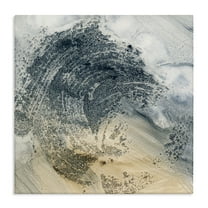 Stupell Industries Brushed Abstract Paint Abstract Painting Gallery Wrapped Canvas Art Print Wall Art, 17 x 17