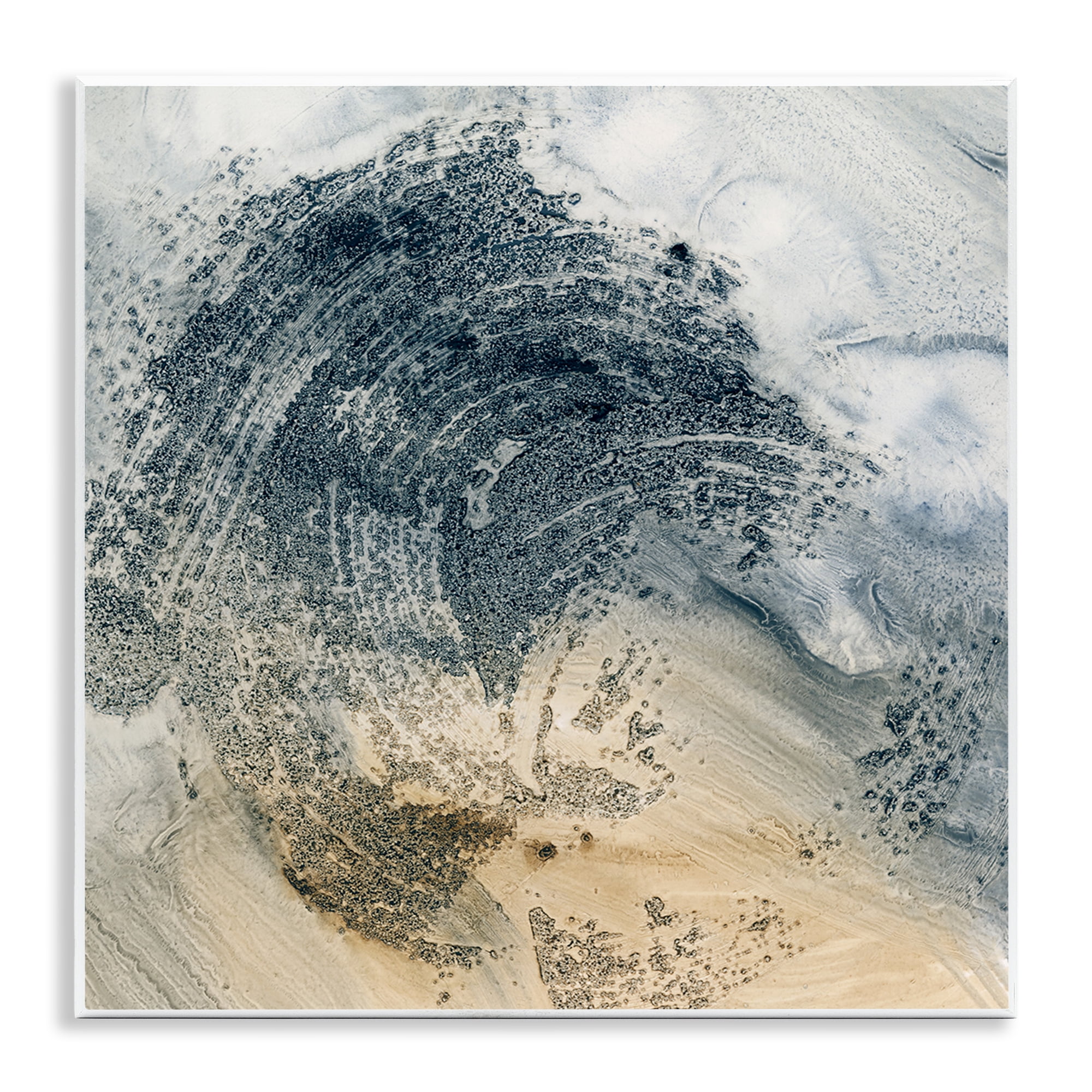 Stupell Industries Brushed Abstract Paint Abstract Painting Unframed Art Print Wall Art, 12 x 12