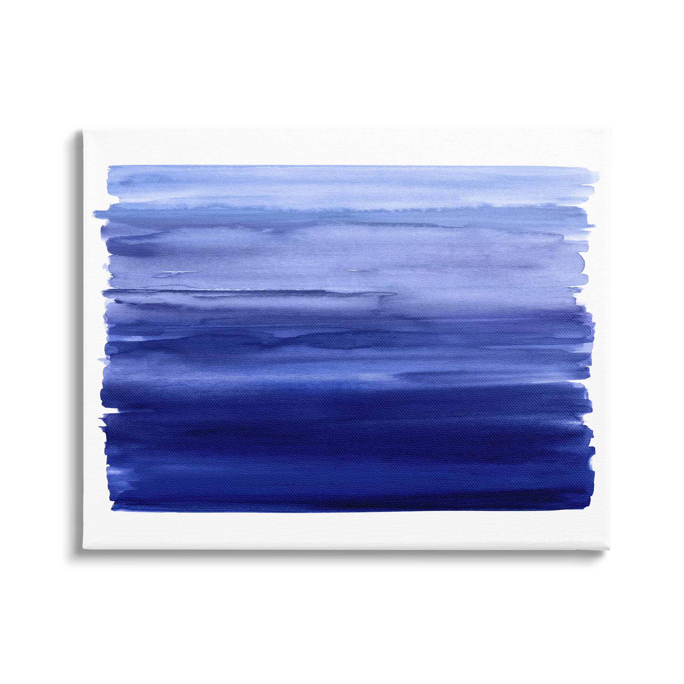 Stupell Industries Brushed Blue Gradient Form Graphic Art Gallery Wrapped Canvas Print Wall Art, Design by Allie Corbin