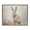 thumbnail image 1 of Stupell Industries Brushed Brown Bunny Animals Painting Black Framed Art Print Wall Art, 14 x 11, 1 of 2
