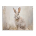 thumbnail image 1 of Stupell Industries Brushed Brown Bunny Animals Painting Wrapped Canvas Art Print Wall Art, 40 x 30, 1 of 8