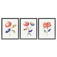 thumbnail image 1 of Stupell Industries Brushed Freeflow Flower Plants & Flowers Painting Black Floater Framed Canvas Art Print Wall Art, 17 x 21, Set of 3, 1 of 10