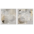 thumbnail image 1 of Stupell Industries Brushed Muted Circle Shapes Abstract Painting White Framed Art Print Wall Art, 24 x 24, Set of 2, 1 of 8