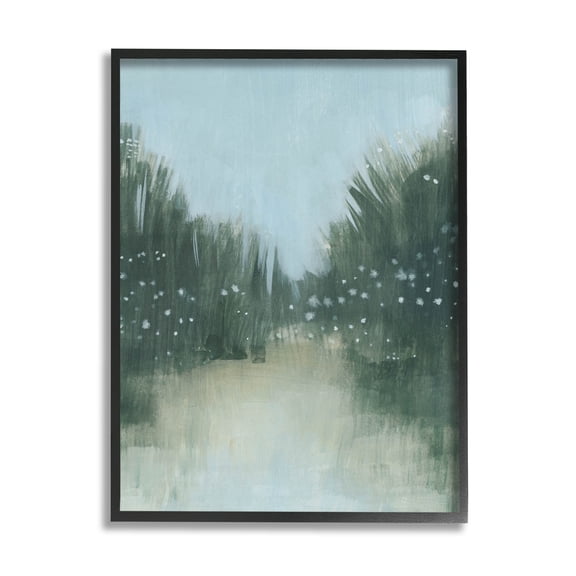 Stupell Industries Brushed Nature Grasses Scene Painting Black Framed Art Print Wall Art, Design by Grace Popp