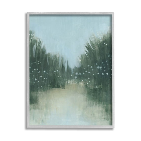 Stupell Industries Brushed Nature Grasses Scene Painting Gray Framed Art Print Wall Art, Design by Grace Popp