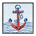 thumbnail image 1 of Stupell Industries Brushed Nautical Anchor Black Framed Giclee Art design by Paul Brent, 12 x 12, 1 of 8