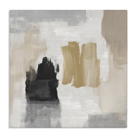 Stupell Industries Brushed Pastel Soft Abstract Canvas Wall Art design by Amber Sterling, 17 x 17